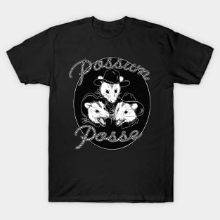 Possum Posse in Midnight Black T-Shirt